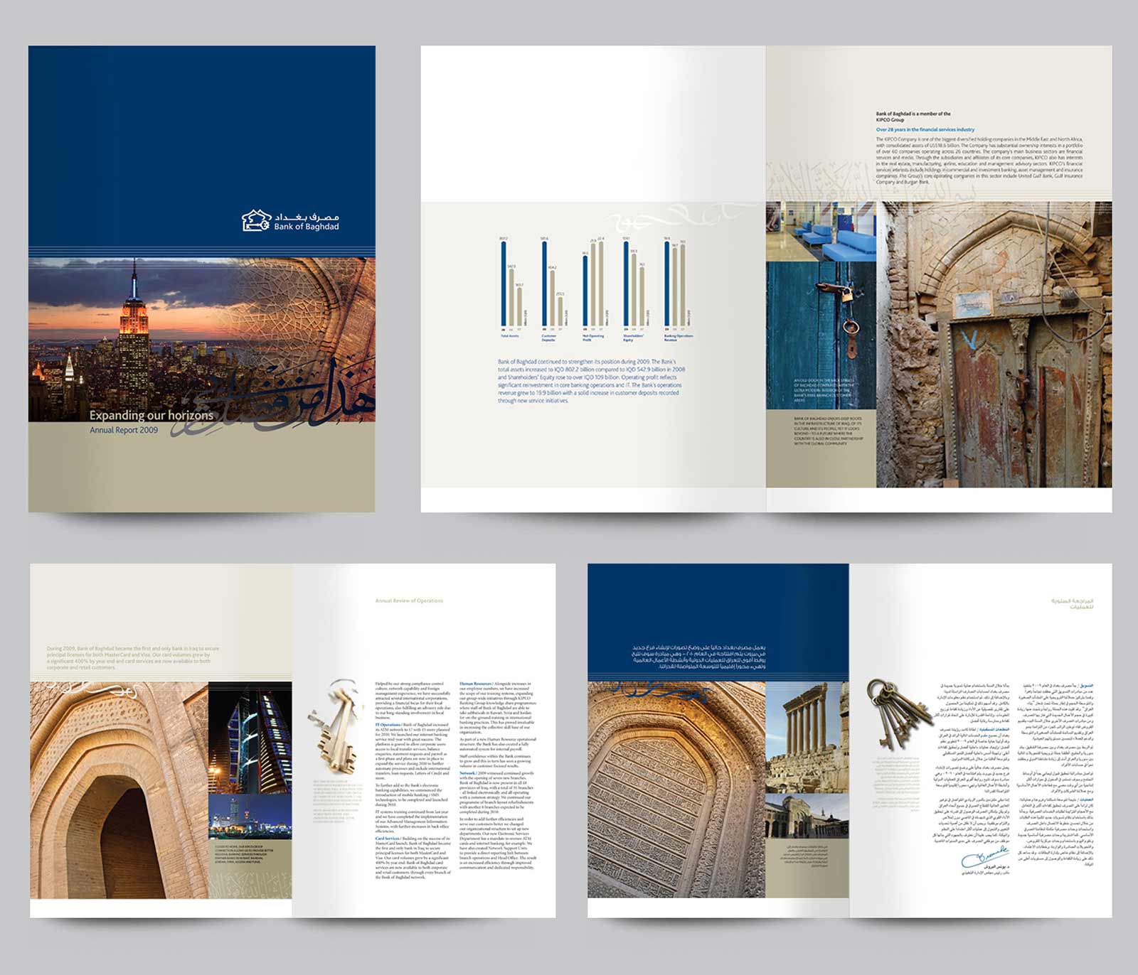 Annual report spreads 2009