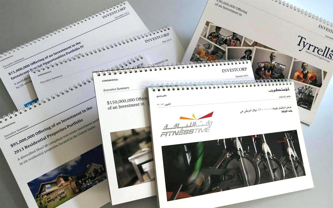 Investcorp Pitch books